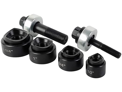 AMZCNC Manual Knockout Punch Kit, Heavy Duty Metal Sheet Knock Out Box Hole by AMZCNC