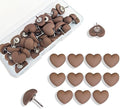 28pcs Decorative Heart Push Pins Coffee Thumb Tacks by Aoxsie