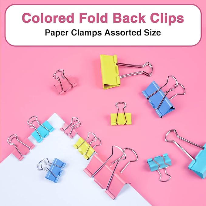 Binder Clips, Medium Small Binder Clips - Image 2