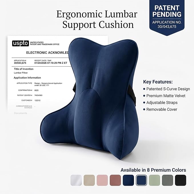 Lumbar Support Pillow – Multi-Functional Ergonomic Back Cushion - Image 9