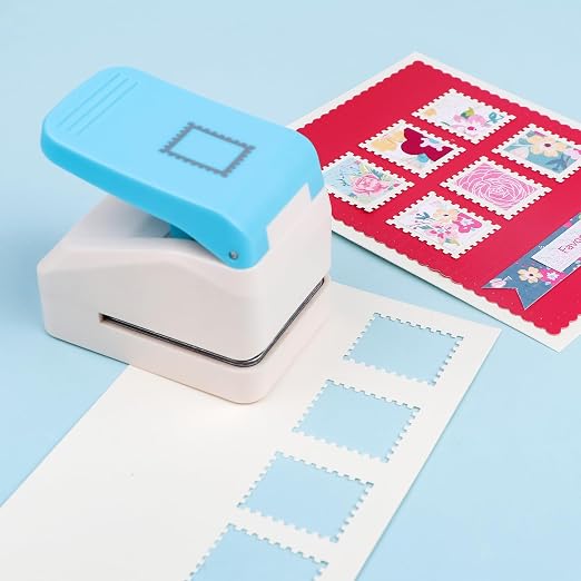 Stamp Puncher, Stamp Shaped Hole Punch, 1.1x0.9inch Rectangle Postage Stamps - Image 4