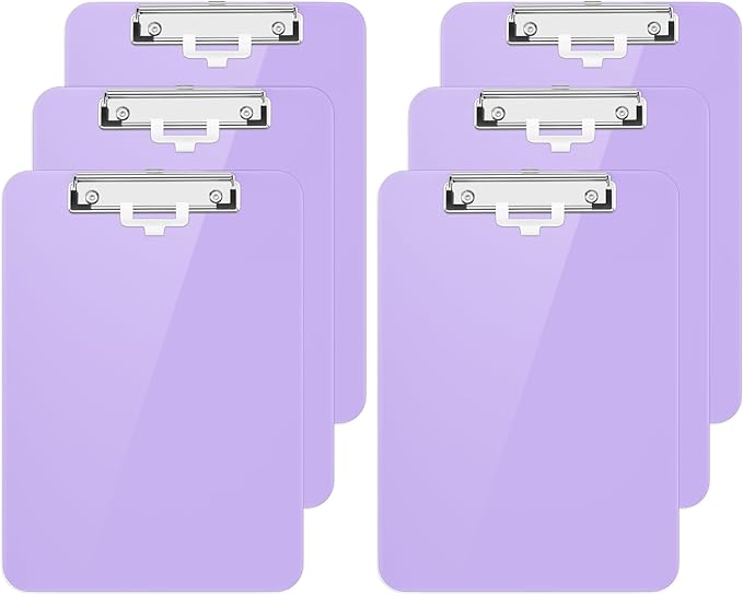 Hongri Plastic Clipboard with Pen Holder, Nurses and Women, Low Profile Clip by Hongri
