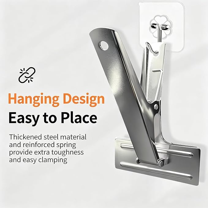 Extra Large 4.7" Heavy Duty Stainless Steel Binder Clip, Jumbo Paper Clamp - Image 7