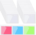 Outus 200 Pack 3.1 x 3.9 Inch Self Adhesive Label Pockets Bulk Plastic Labels by Outus