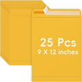 25 Pack 9 x 12 Catalog Mailing Envelopes, Self-Seal Brown Manilla Envelopes | by FloraSea