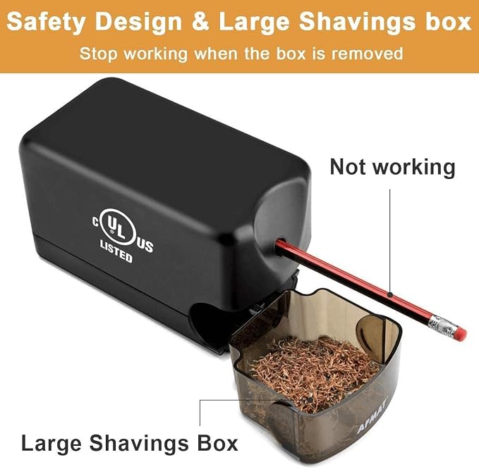 AFMAT 8 Pack Electric Pencil Sharpeners, Heavy Duty Pencil Sharpener - Image 5