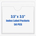 Origin-Joy 50 PCS Self-Adhesive Index Label Pockets by Origin-Joy