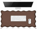 Hahafelt Scalloped Desk Mat Large Desk Pad Cute Coquette Table Mat Back to by Hahafelt