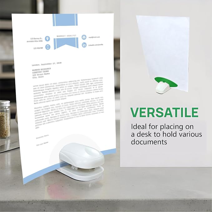Plastic Document Holder for Typing, Portable Paper Stand - Image 4