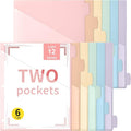 Epakh 12 Pcs Binder Dividers for 3 Rings Binders Index Dividers by Epakh