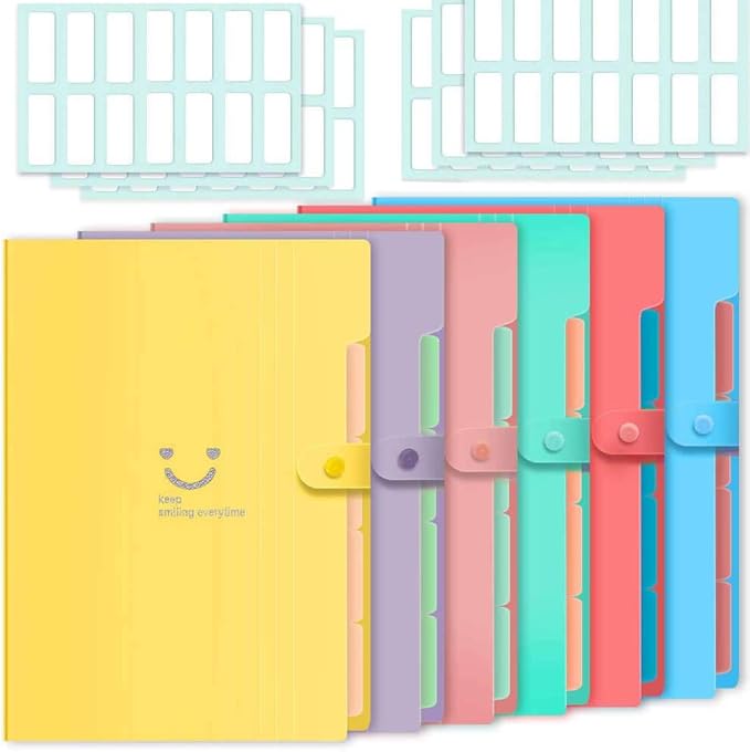 Selizo 6 Pcs Expanding File Folder by selizo