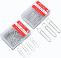 220pcs Silver Paper Clips, Medium and Jumbo Size Office Paperclips - by Aksiko