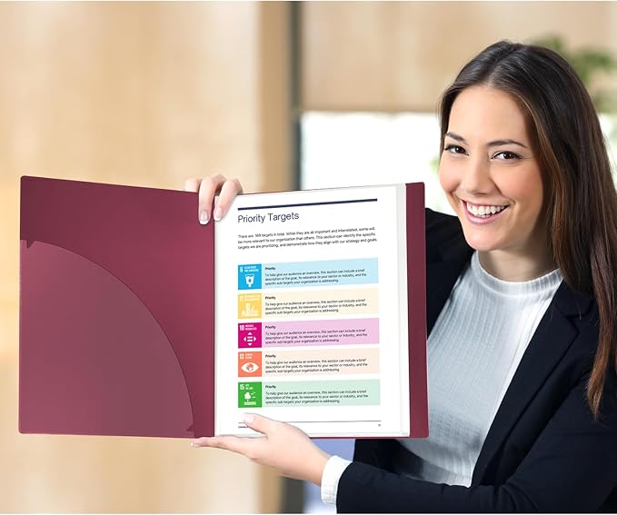 Dunwell Presentation Binder 60-Pocket, Displays 120 Pages, 8.5x11 Portfolio - Image 7