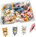 30 pcs Cute Cat Creative Push Pin Cute Decorative Thumbtacks Photo Memo Note by SSYHQAX