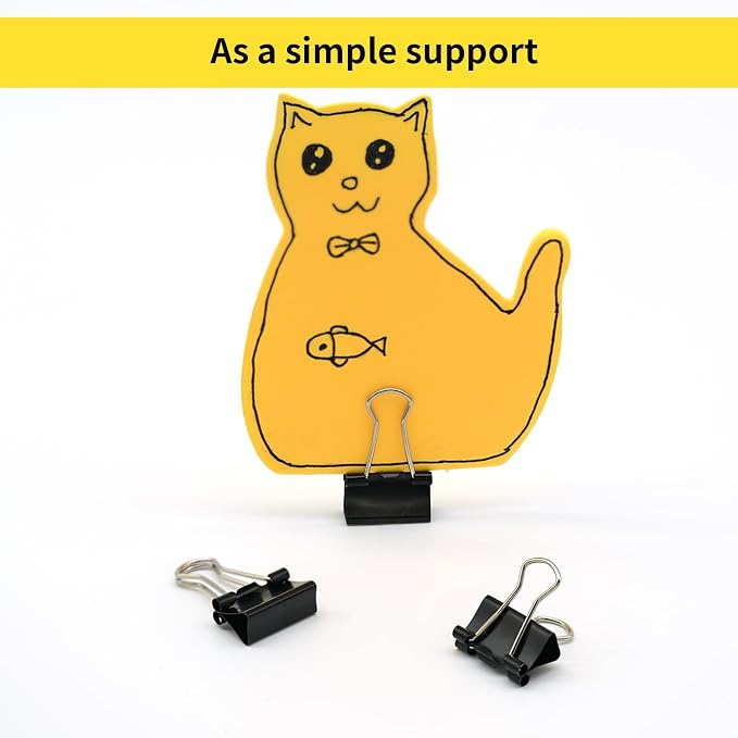 Ykimok 64Pcs Mini Binder Clips, 0.5 inch, Paper Clamps Micro Size - Image 4
