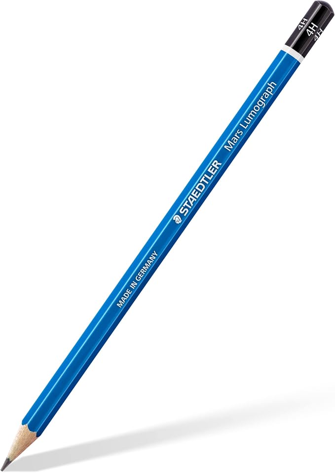 STAEDTLER Mars Lumograph 4H Graphite Art Drawing Pencil, 6 Pencils - Image 2