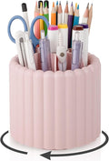 Anyoifax 360° Rotating Pen Holder 7 Slots Desk Organizer Removable Pencil Cup by Anyoifax
