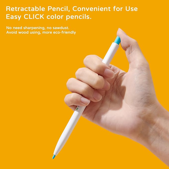 Kaco KALOR 36 Premium Color Mechanical Pencil Set, Refillable Soft Lead Cores - Image 5