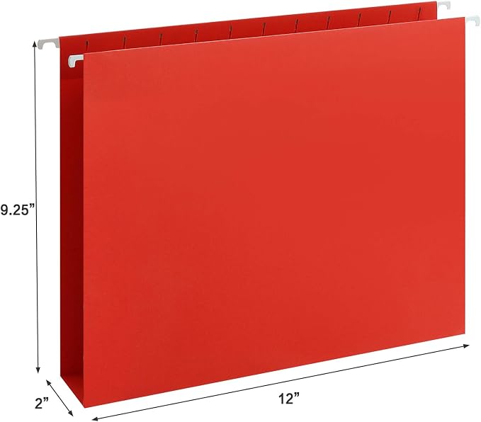 HERKKA Extra Capacity Hanging File Folders, 30 Pack Reinforced Letter Size - Image 2