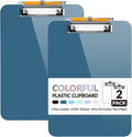 Sooez Plastic Clipboard with Pen Holder, Clip Boards 8.5x11 with Low Profile by Sooez