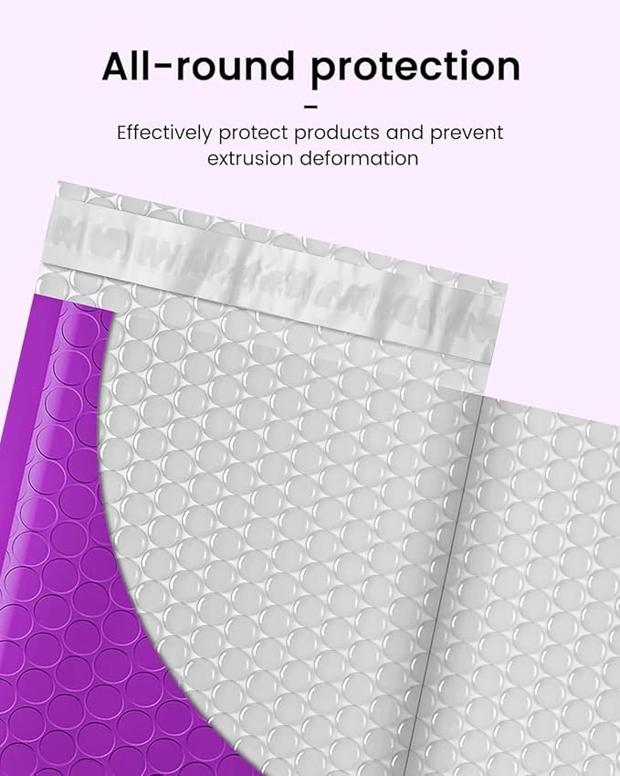 GSSSUSA Bubble Mailers 4x8 Inch 50 Pack Padded Envelopes Usable Size 4x7 Inch - Image 3