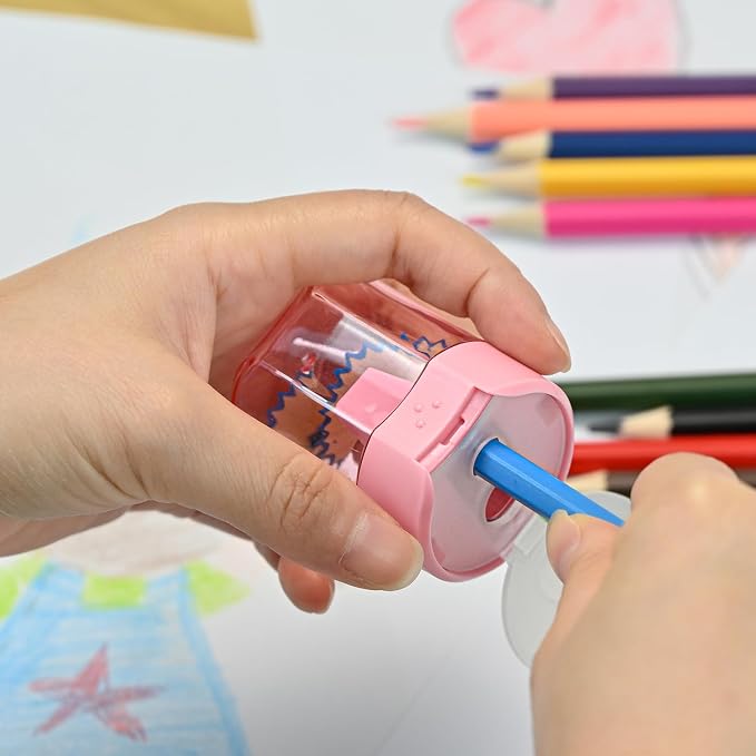 Colored Pencil Sharpener Bulk for Kids Manual Handheld Crayon Sharpeners | - Image 5