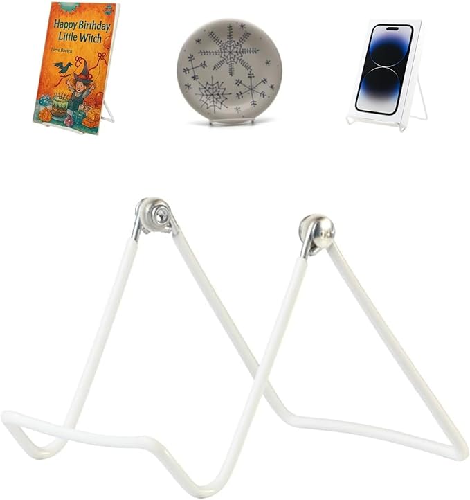 KINGDOM SOLUTIONS MADE IN USA 12-Pack Adjustable White Metal Easels by KINGDOMSOLUTIONS