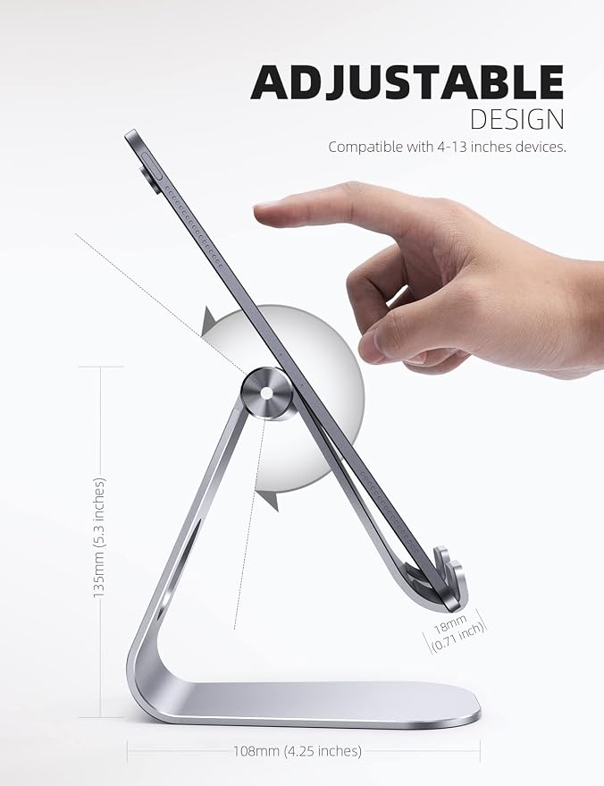 Lamicall S1 Tablet Stand, Adjustable Tablet Holder - Image 5