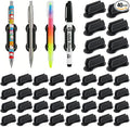 40 PCS Adhesive Pencil Holders for Desk, Flexible Pen Holder by Unknown