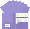 Aegero Plastic Folders with Pockets, Durable Heavy Duty File Folders with by Unknown