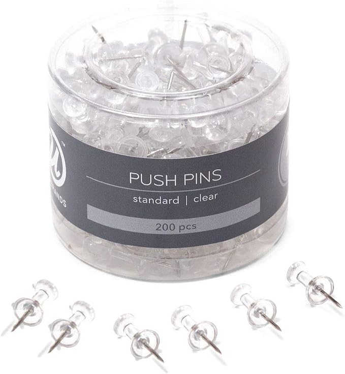 U Brands Push Pins, Steel Point by UBrands