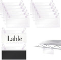 Basket Label Holders, ELEMGULY 30PCS Plastic Basket Label Clips by Unknown
