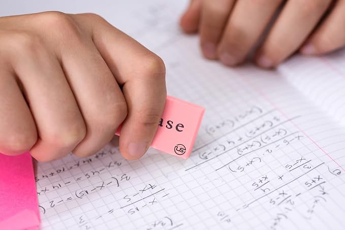 Pink Erasers, Erasers for Kids, Rubber Eraser, Erasers Bulk for School Supplies - Image 6