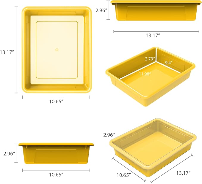Storex Letter Size Flat Storage Tray – Organizer Bin - Image 6