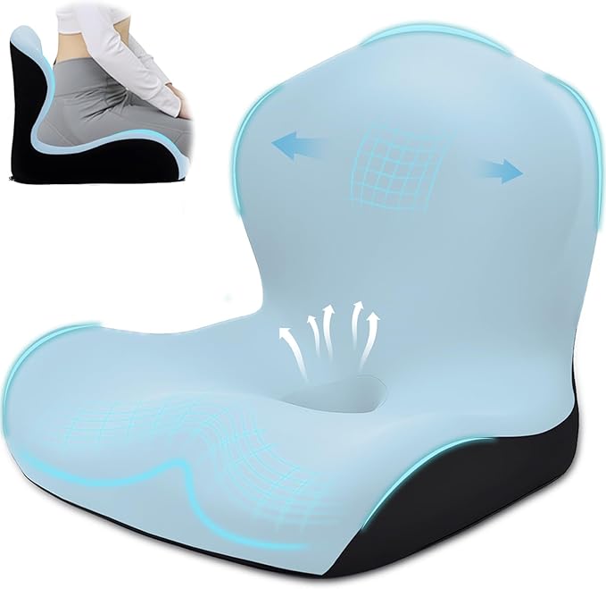Seat Cushion, Office Chair Cushion, L-Shaped Ergonomic Car Seat Cushions by Unknown
