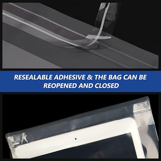 iMailer - 100 Count - 6" x 9" Small Clear Poly Bags - Image 3