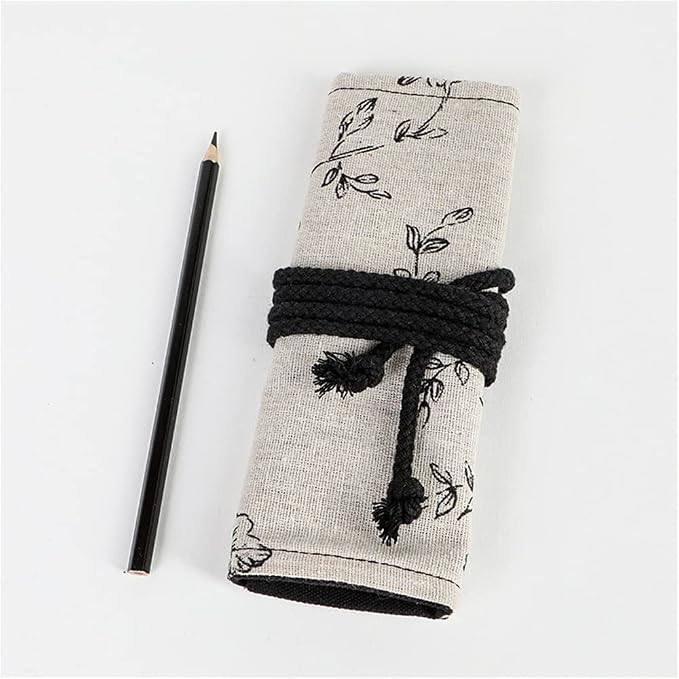 DIYOMR 24/36/72 Slots Pencil Wrap Pencil Rolls, Artist Colored Pencils Roll Up - Image 7