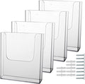 zavekia Acrylic Brochure Holder, 4 Packs 8 x 11.5 Inches Brochure Holder Wall by zavekia