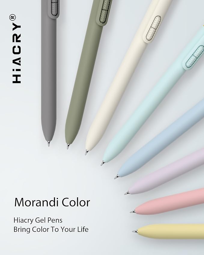 Hiacry 8 Pcs Gel Pens, Quick-Dry Black Ink-0.7 MM Fine Point Fidget Pens | - Image 7