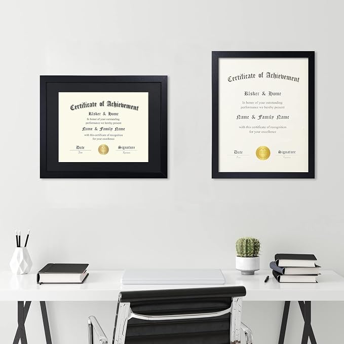 ELSKER&HOME 8.5x11 Diploma Frame Black - Image 6