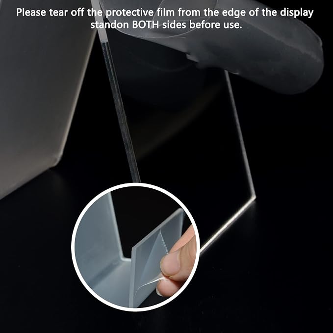10PCS 4" x 3" Acrylic Book Display Stand Clear Easel - Image 5