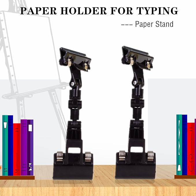 TreochtFUN Adjustable Paper Holder Copy Holder, Flexible Rotating Clips | Handy - Image 4