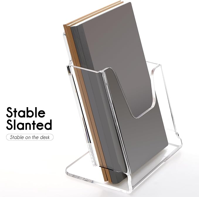 HeZone Acrylic Brochure Holder 6X8 Inches Clear Acrylic Flyer Holder Brochure - Image 8
