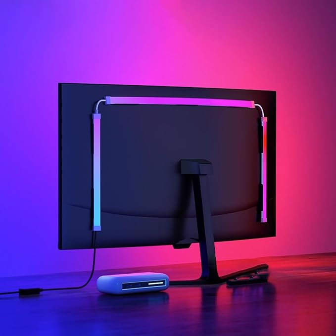 Monitor LED Backlights for PC & Mac, RGBIC LED Strip Lights that Sync by Fiotura