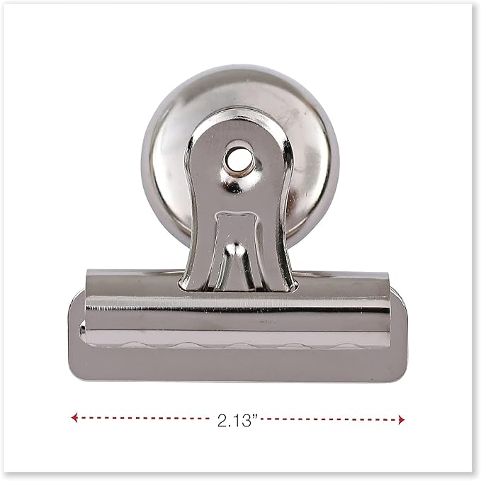 Universal 31261 Bulldog Magnetic Clips, 1/2-Inch Capacity, 2 1/4-Inch Wide - Image 4