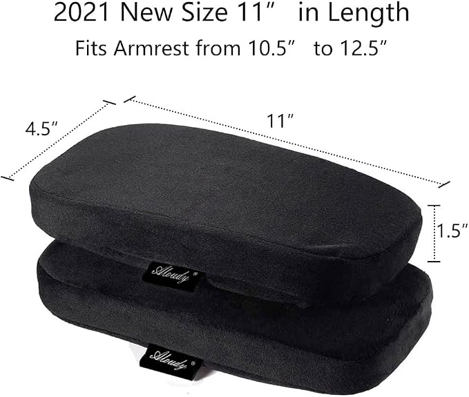 Aloudy Arm Rest Pillow, 2021 NEW Size 11” Office Chair Armrest Cover Pads - Image 2