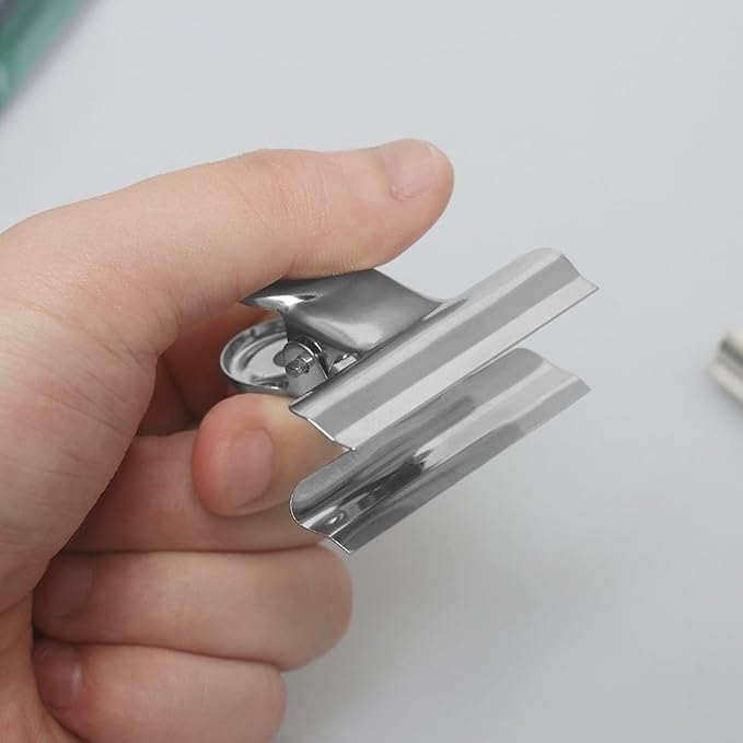 20 Pack Large Metal Hinge Clips, 2 Inch Bull Binder Paper Clips Clamps File - Image 7