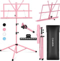 CAHAYA Portable Sheet Music Stand: Dual Use Desktop Book Holder Folding by CAHAYA