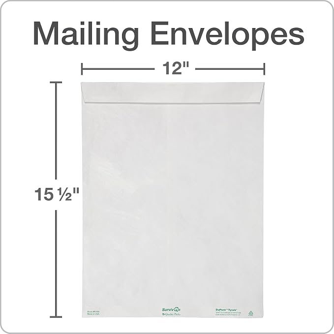 Quality Park Survivor Tyvek Envelopes, Made - Image 3