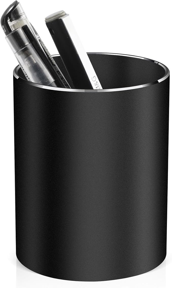 Pen holder, aluminum alloy waterproof pen holder, desktop simple and modern by hongQue